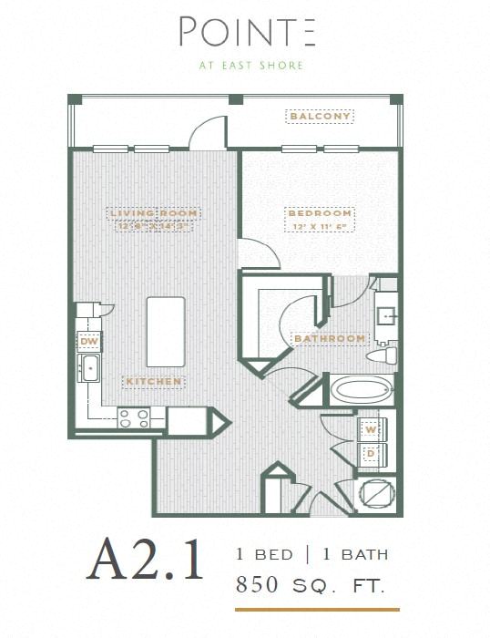 floor plan of the pointe at east shore apartments
